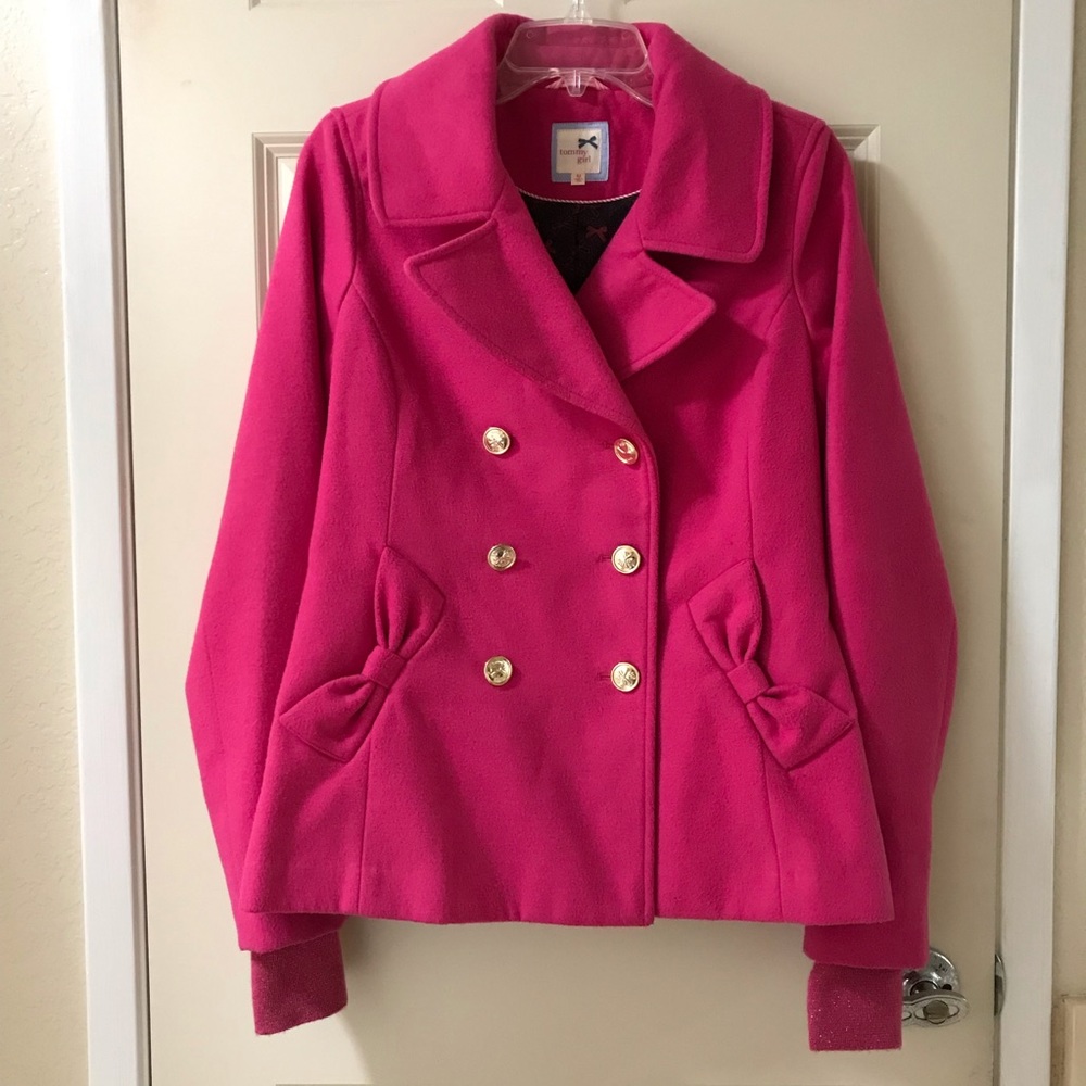 Hot Pink Pea Coat